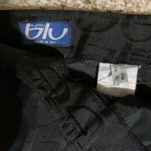 Byblos blu made in Italy black Logo trousers. Size 10 - Picture 3 of 8